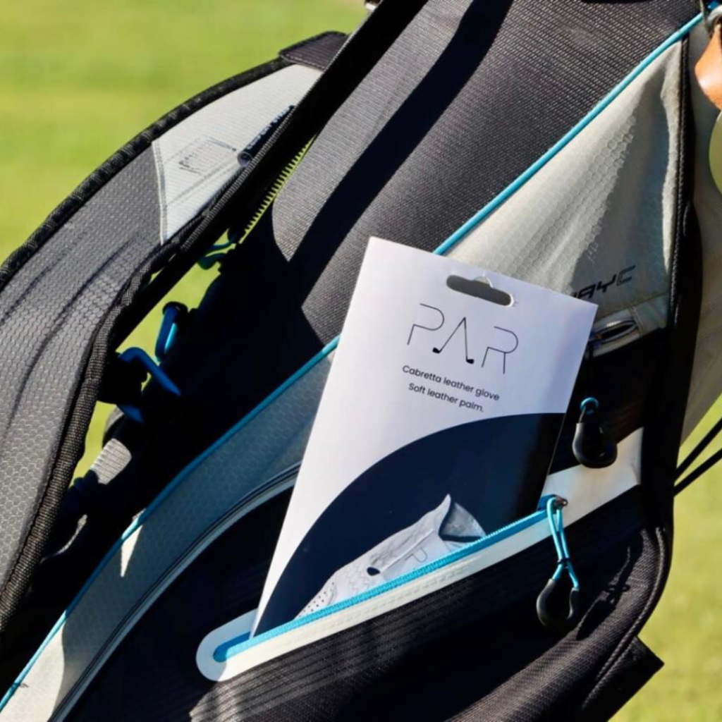 PAR GOLF glove in its premium packaging